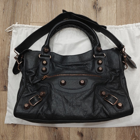 Balenciaga Handbags - Balenciaga Giant City Bag With Rose Gold Hardware